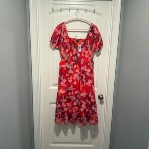 Red Floral Dress